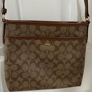 Coach Signature Brown Crossbody Bag